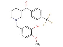 [1-(3-hydroxy-4-methoxybenzyl)-3-piperidinyl][4-(trifluoromethyl)phenyl]methanone