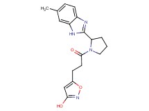 5-{3-[2-(6-methyl-1H-benzimidazol-2-yl)-1-pyrrolidinyl]-3-oxopropyl}-3-isoxazolol