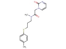 N-methyl-N-{3-[(4-methylphenyl)thio]propyl}-2-(2-oxopyrimidin-1(2H)-yl)acetamide