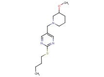 2-(butylthio)-5-[(3-methoxypiperidin-1-yl)methyl]pyrimidine