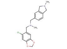 1-(6-chloro-1,3-benzodioxol-5-yl)-N-methyl-N-[(2-methyl-2,3-dihydro-1H-isoindol-5-yl)methyl]methanamine