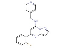5-(2-fluorophenyl)-N-(4-pyridinylmethyl)pyrazolo[1,5-a]pyrimidin-7-amine