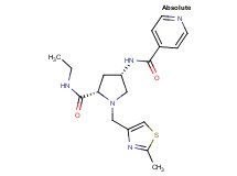 N-{(3S,5S)-5-[(ethylamino)carbonyl]-1-[(2-methyl-1,3-thiazol-4-yl)methyl]pyrrolidin-3-yl}isonicotinamide