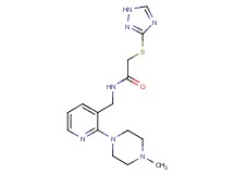 N-{[2-(4-methylpiperazin-1-yl)pyridin-3-yl]methyl}-2-(1H-1,2,4-triazol-3-ylthio)acetamide