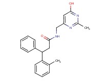 N-[(6-hydroxy-2-methylpyrimidin-4-yl)methyl]-3-(2-methylphenyl)-3-phenylpropanamide