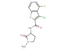 3-chloro-4-fluoro-N-(1-methyl-2-oxo-3-pyrrolidinyl)-1-benzothiophene-2-carboxamide