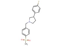 3-(4-fluorophenyl)-1-[4-(methylsulfonyl)benzyl]pyrrolidine
