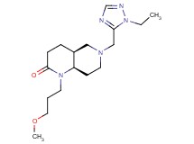 (4aS*,8aR*)-6-[(1-ethyl-1H-1,2,4-triazol-5-yl)methyl]-1-(3-methoxypropyl)octahydro-1,6-naphthyridin-2(1H)-one