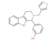 3-[2-(3-thienylmethyl)-2,3,4,9-tetrahydro-1H-beta-carbolin-1-yl]phenol
