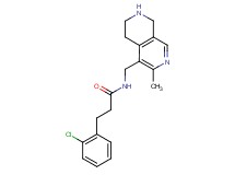 3-(2-chlorophenyl)-N-[(3-methyl-5,6,7,8-tetrahydro-2,7-naphthyridin-4-yl)methyl]propanamide