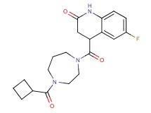 4-{[4-(cyclobutylcarbonyl)-1,4-diazepan-1-yl]carbonyl}-6-fluoro-3,4-dihydro-2(1H)-quinolinone