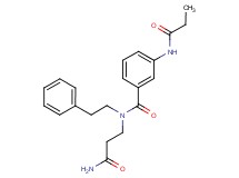 N-(3-amino-3-oxopropyl)-N-(2-phenylethyl)-3-(propionylamino)benzamide