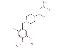1-[1-(2-fluoro-4,5-dimethoxybenzyl)-4-piperidinyl]-3-methyl-1-butanol