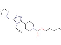 butyl 4-[4-ethyl-5-(pyrrolidin-1-ylmethyl)-4H-1,2,4-triazol-3-yl]piperidine-1-carboxylate