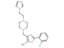 1-{[2-(2-chlorophenyl)-5-methyl-1,3-oxazol-4-yl]methyl}-4-[2-(1H-imidazol-1-yl)ethyl]piperazine