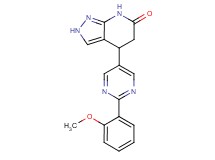 4-[2-(2-methoxyphenyl)pyrimidin-5-yl]-2,4,5,7-tetrahydro-6H-pyrazolo[3,4-b]pyridin-6-one