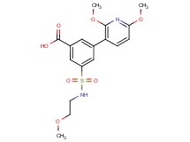 3-(2,6-dimethoxypyridin-3-yl)-5-{[(2-methoxyethyl)amino]sulfonyl}benzoic acid