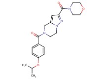 5-(4-isopropoxybenzoyl)-2-(morpholin-4-ylcarbonyl)-4,5,6,7-tetrahydropyrazolo[1,5-a]pyrazine