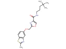 N-(4,4-dimethylpentyl)-2-{[(2-methyl-1,3-benzothiazol-5-yl)oxy]methyl}-1,3-oxazole-4-carboxamide