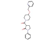1-phenyl-3-{[4-(2-pyridinylmethoxy)-1-piperidinyl]carbonyl}-2-pyrrolidinone