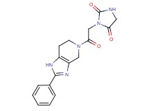 3-[2-oxo-2-(2-phenyl-1,4,6,7-tetrahydro-5H-imidazo[4,5-c]pyridin-5-yl)ethyl]imidazolidine-2,4-dione
