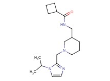 N-({1-[(1-isopropyl-1H-imidazol-2-yl)methyl]piperidin-3-yl}methyl)cyclobutanecarboxamide