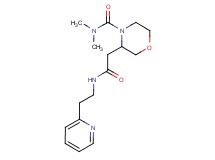 N,N-dimethyl-3-(2-oxo-2-{[2-(2-pyridinyl)ethyl]amino}ethyl)-4-morpholinecarboxamide