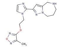 2-(1-{2-[(4-methyl-1,2,5-oxadiazol-3-yl)oxy]ethyl}-1H-imidazol-2-yl)-5,6,7,8-tetrahydro-4H-pyrazolo[1,5-a][1,4]diazepine dihydrochloride