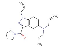 N,N,1-triallyl-3-(1-pyrrolidinylcarbonyl)-4,5,6,7-tetrahydro-1H-indazol-5-amine