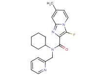 N-cyclohexyl-3-fluoro-7-methyl-N-(pyridin-2-ylmethyl)imidazo[1,2-a]pyridine-2-carboxamide