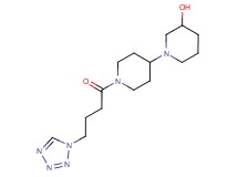 1'-[4-(1H-tetrazol-1-yl)butanoyl]-1,4'-bipiperidin-3-ol