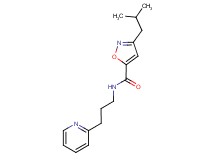 3-isobutyl-N-[3-(2-pyridinyl)propyl]-5-isoxazolecarboxamide