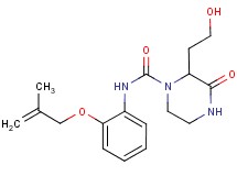 2-(2-hydroxyethyl)-N-{2-[(2-methylprop-2-en-1-yl)oxy]phenyl}-3-oxopiperazine-1-carboxamide