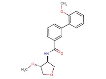 2'-methoxy-N-[(3S*,4R*)-4-methoxytetrahydrofuran-3-yl]biphenyl-3-carboxamide