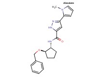 N-[(1R,2R)-2-(benzyloxy)cyclopentyl]-3-(1-methyl-1H-pyrrol-2-yl)-1H-pyrazole-5-carboxamide