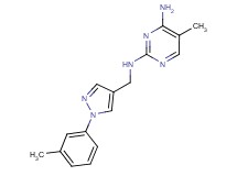 5-methyl-N~2~-{[1-(3-methylphenyl)-1H-pyrazol-4-yl]methyl}-2,4-pyrimidinediamine