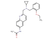 N-(2-{[cyclopropyl(2-ethoxybenzyl)amino]methyl}quinolin-6-yl)acetamide