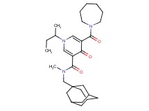 N-(1-adamantylmethyl)-5-(1-azepanylcarbonyl)-1-sec-butyl-N-methyl-4-oxo-1,4-dihydro-3-pyridinecarboxamide