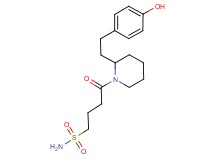4-{2-[2-(4-hydroxyphenyl)ethyl]-1-piperidinyl}-4-oxo-1-butanesulfonamide