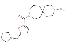 3-methyl-9-[5-(pyrrolidin-1-ylmethyl)-2-furoyl]-3,9-diazaspiro[5.6]dodecane
