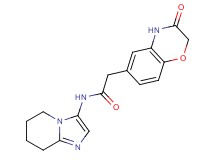 2-(3-oxo-3,4-dihydro-2H-1,4-benzoxazin-6-yl)-N-(5,6,7,8-tetrahydroimidazo[1,2-a]pyridin-3-yl)acetamide