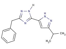 3-benzyl-5-(3-isopropyl-1H-pyrazol-5-yl)-1H-1,2,4-triazole