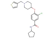 3-chloro-N-cyclopentyl-4-{[1-(3-thienylmethyl)-4-piperidinyl]oxy}benzamide