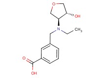 3-({ethyl[(3S*,4R*)-4-hydroxytetrahydrofuran-3-yl]amino}methyl)benzoic acid