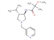 N-[rel-(3R,4S)-4-isopropyl-1-(3-pyridinylmethyl)-3-pyrrolidinyl]-2-methoxy-2-methylpropanamide dihydrochloride