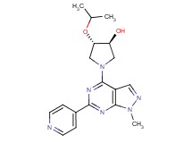 (3S*,4S*)-4-isopropoxy-1-[1-methyl-6-(4-pyridinyl)-1H-pyrazolo[3,4-d]pyrimidin-4-yl]-3-pyrrolidinol