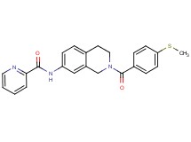 N-{2-[4-(methylthio)benzoyl]-1,2,3,4-tetrahydro-7-isoquinolinyl}-2-pyridinecarboxamide