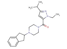 1-(2,3-dihydro-1H-inden-2-yl)-4-[(1-ethyl-3-isopropyl-1H-pyrazol-5-yl)carbonyl]piperazine
