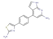 4-[4-(2-amino-1,3-thiazol-4-yl)phenyl]-1H-pyrrolo[2,3-b]pyridin-6-amine