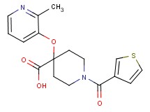 4-[(2-methylpyridin-3-yl)oxy]-1-(3-thienylcarbonyl)piperidine-4-carboxylic acid